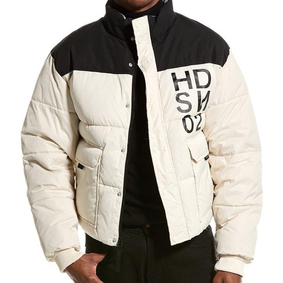 HUDSON MEN’S POLY TWILL PUFFER JACKET NWT - Picture 1 of 7